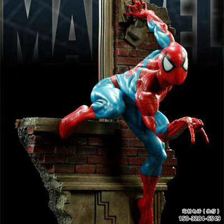 大型蜘蛛俠雕塑 步行街卡通雕塑 動漫擺件 大型蜘蛛俠雕塑 步行街卡通雕塑 動漫擺件