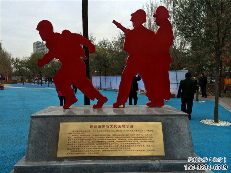 商場消防員雕塑 彩繪雕塑 店門口小品 商場消防員雕塑 彩繪雕塑 店門口小品