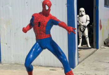 卡通蜘蛛俠雕塑 酒店公園雕塑 風景區擺件