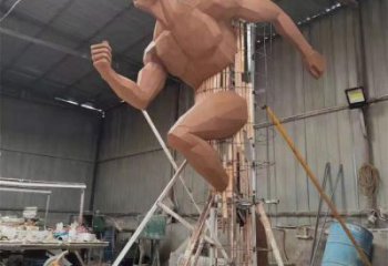 庭院蜘蛛俠雕塑 城市彩繪雕塑 卡通小品