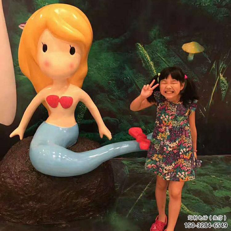 公園美人魚雕塑 戶外景觀雕塑 抽象動漫雕塑 公園美人魚雕塑 戶外景觀雕塑 抽象動漫雕塑