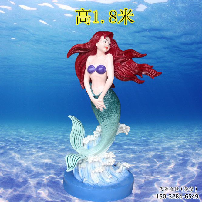 酒店美人魚雕塑 庭院動漫雕塑 彩繪小品 酒店美人魚雕塑 庭院動漫雕塑 彩繪小品
