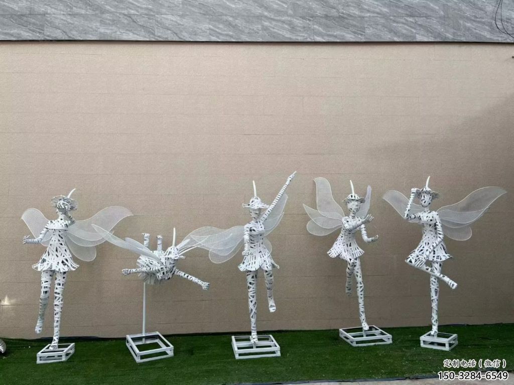 花仙子精靈雕塑,鏤空工藝制作,抽象卡通雕塑 (7) 花仙子精靈雕塑,鏤空工藝制作,抽象卡通雕塑 (7)
