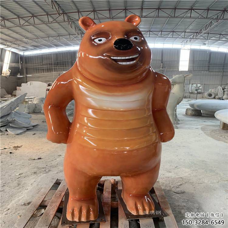 卡通熊大雕塑 田間彩繪雕塑 動漫擺件 卡通熊大雕塑 田間彩繪雕塑 動漫擺件