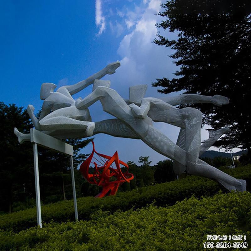 跨欄雕塑 仿真景觀體育雕塑 烤漆運動員雕塑 跨欄雕塑 仿真景觀體育雕塑 烤漆運動員雕塑