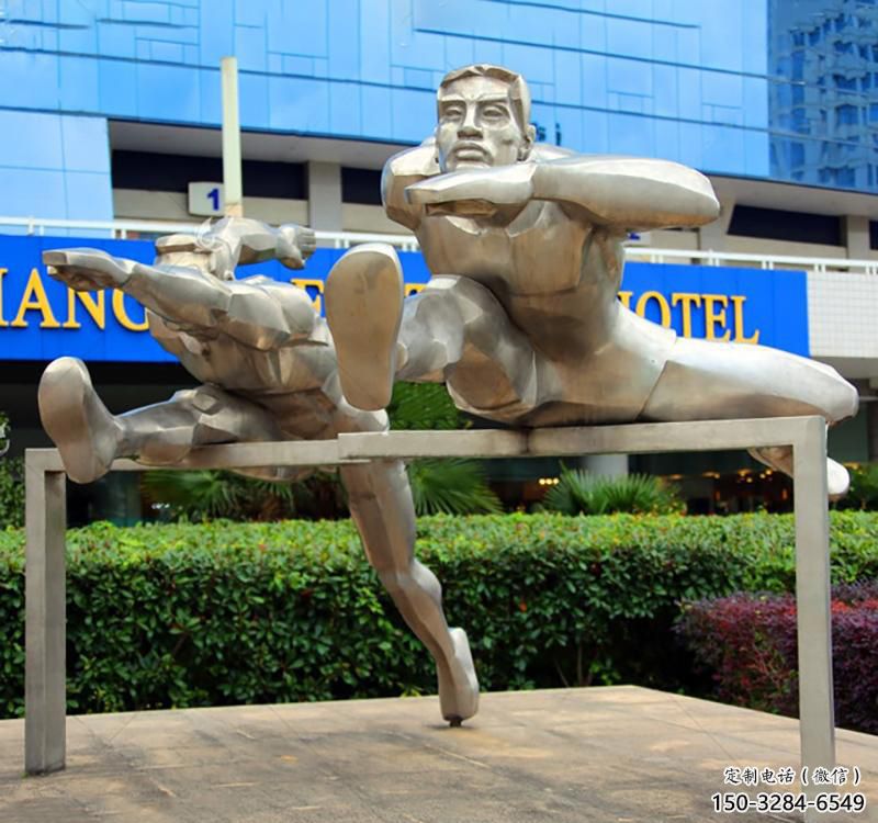 跨欄雕塑 景觀美陳體育雕塑 噴漆運動員雕塑 跨欄雕塑 景觀美陳體育雕塑 噴漆運動員雕塑