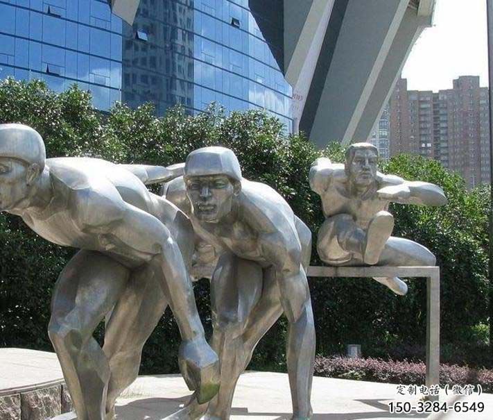 庭院跨欄雕塑 公園草地體育雕塑 鍛造運動員雕塑 庭院跨欄雕塑 公園草地體育雕塑 鍛造運動員雕塑