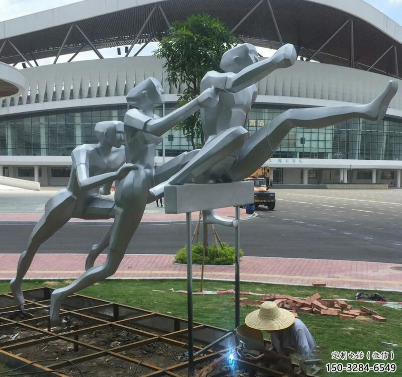 園林跨欄雕塑 大型景觀體育雕塑 中式運動員雕塑 園林跨欄雕塑 大型景觀體育雕塑 中式運動員雕塑