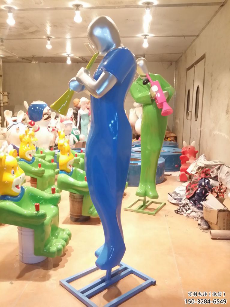 吹拉彈唱雕塑 彩繪剪紙樂隊雕塑 現代音樂人雕塑 吹拉彈唱雕塑 彩繪剪紙樂隊雕塑 現代音樂人雕塑