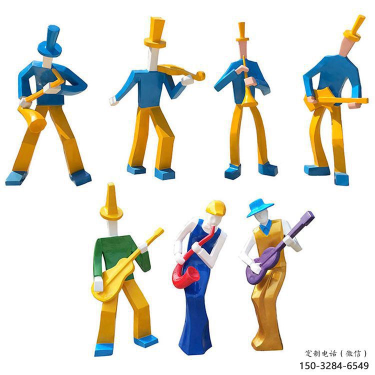 吹拉彈唱雕塑 鑄造公園樂隊雕塑 歐式音樂人雕塑 吹拉彈唱雕塑 鑄造公園樂隊雕塑 歐式音樂人雕塑