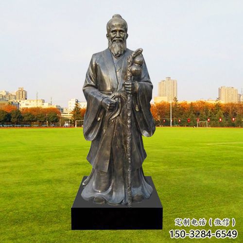 街道李時珍雕塑 現代景觀人物雕塑 彩繪名醫雕塑 街道李時珍雕塑 現代景觀人物雕塑 彩繪名醫雕塑