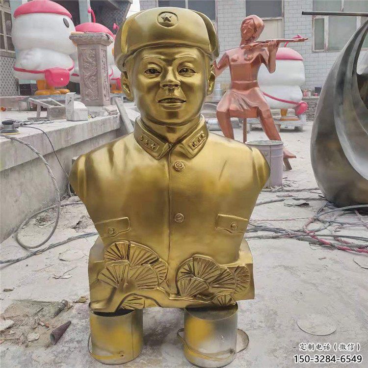 街道雷鋒雕塑 現代景觀人物雕塑 彩繪英雄雕塑 街道雷鋒雕塑 現代景觀人物雕塑 彩繪英雄雕塑