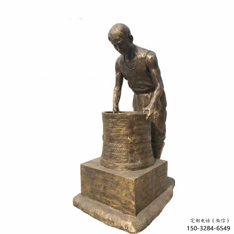 茶道雕塑 烤漆大型制茶雕塑 彩繪民俗文化雕塑 茶道雕塑 烤漆大型制茶雕塑 彩繪民俗文化雕塑