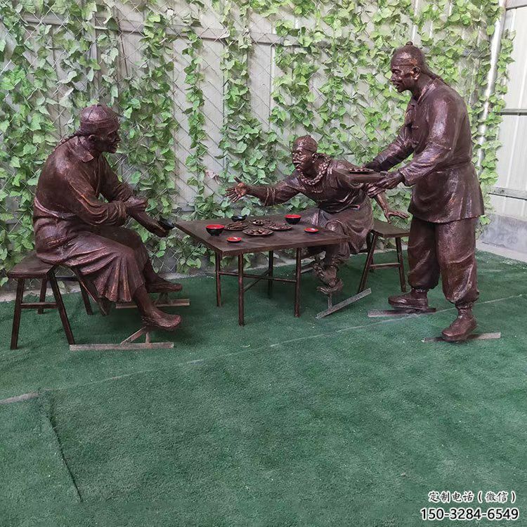 戶外火鍋雕塑 噴漆民俗雕塑 抽象小吃雕塑