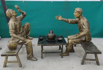 街道火鍋雕塑 現代小吃雕塑 彩繪民俗文化雕塑