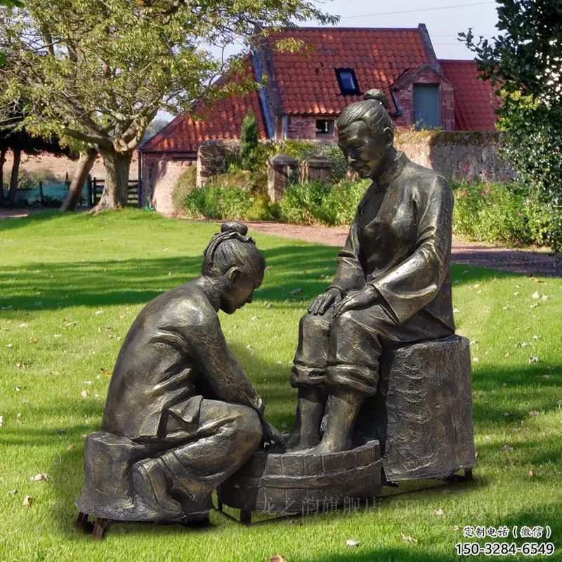 戶外孝道雕塑 噴漆景觀古代雕塑 燈光文化雕塑 戶外孝道雕塑 噴漆景觀古代雕塑 燈光文化雕塑