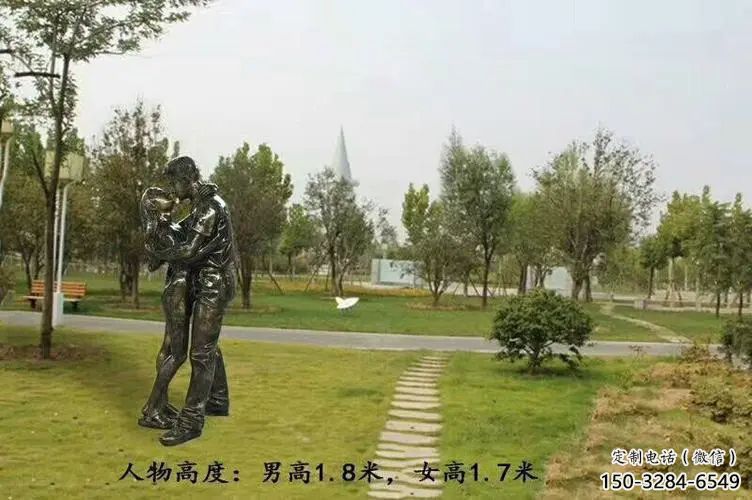 室內愛情雕塑 仿真親吻雕塑 大型戀人雕塑
