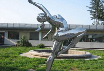 仿古舞蹈雕塑 草地演員雕塑 房地產(chǎn)跳舞雕塑