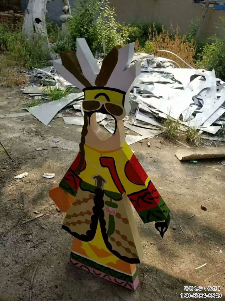 街道皮影雕塑 現代傳統雕塑 彩繪雕塑 街道皮影雕塑 現代傳統雕塑 彩繪雕塑