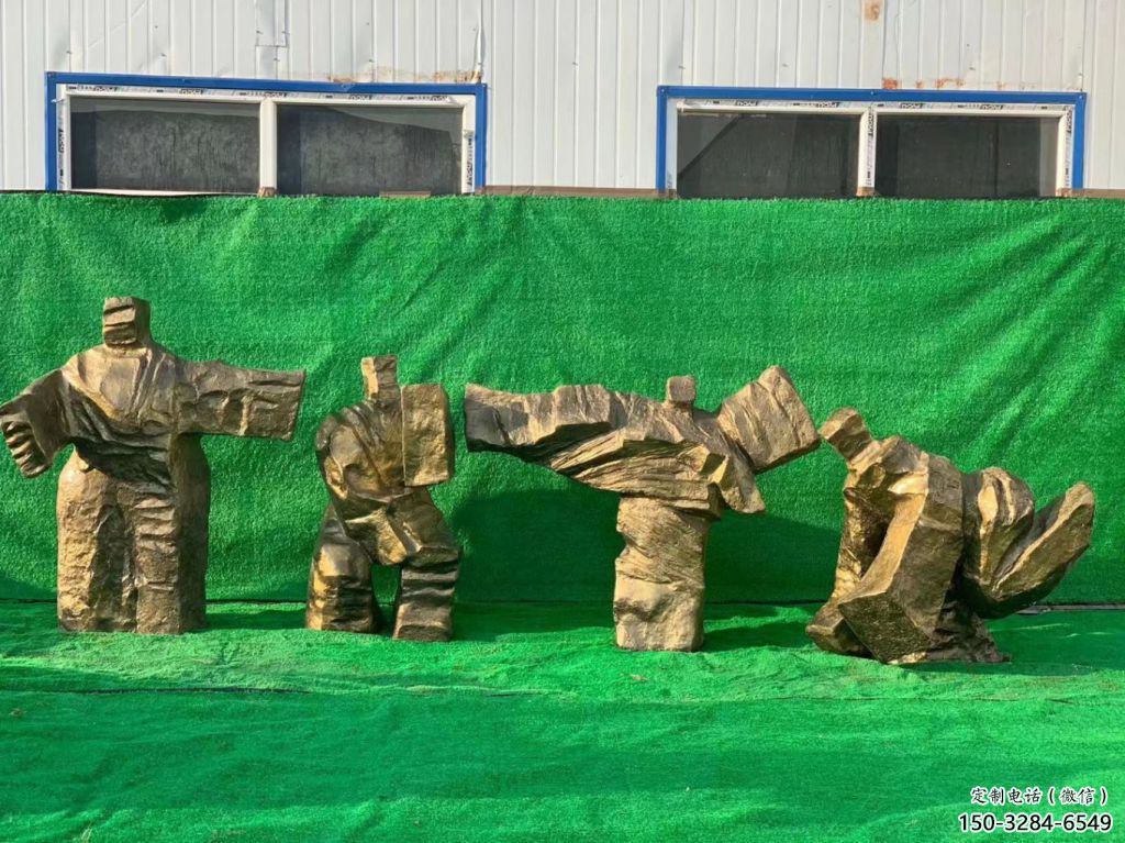 仿古武術(shù)雕塑 彩繪功夫雕塑 現(xiàn)代練拳雕塑