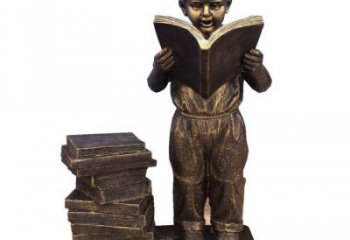 村口看書雕塑 仿古人物雕塑 公園學生雕塑