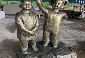 房地產(chǎn)看書雕塑 現(xiàn)代人物雕塑 幾何學(xué)生雕塑