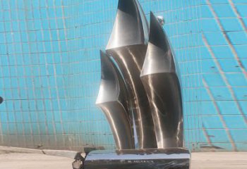 大門口揚(yáng)帆雕塑 發(fā)光公園風(fēng)帆雕塑 仿真遠(yuǎn)航雕塑