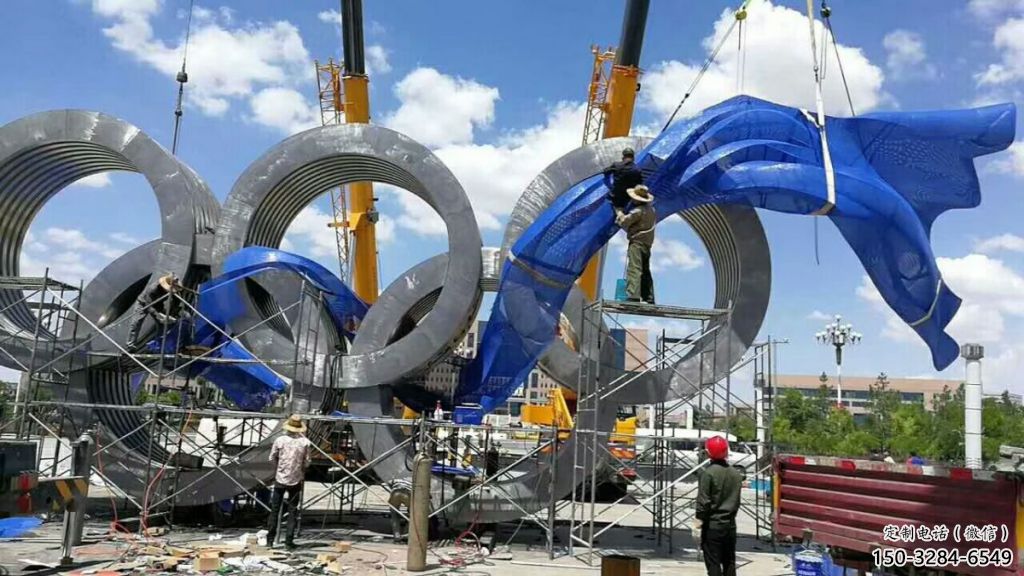 運(yùn)動(dòng)場(chǎng)建筑雕塑,不銹鋼五環(huán)雕塑,公園建筑 運(yùn)動(dòng)場(chǎng)建筑雕塑,不銹鋼五環(huán)雕塑,公園建筑