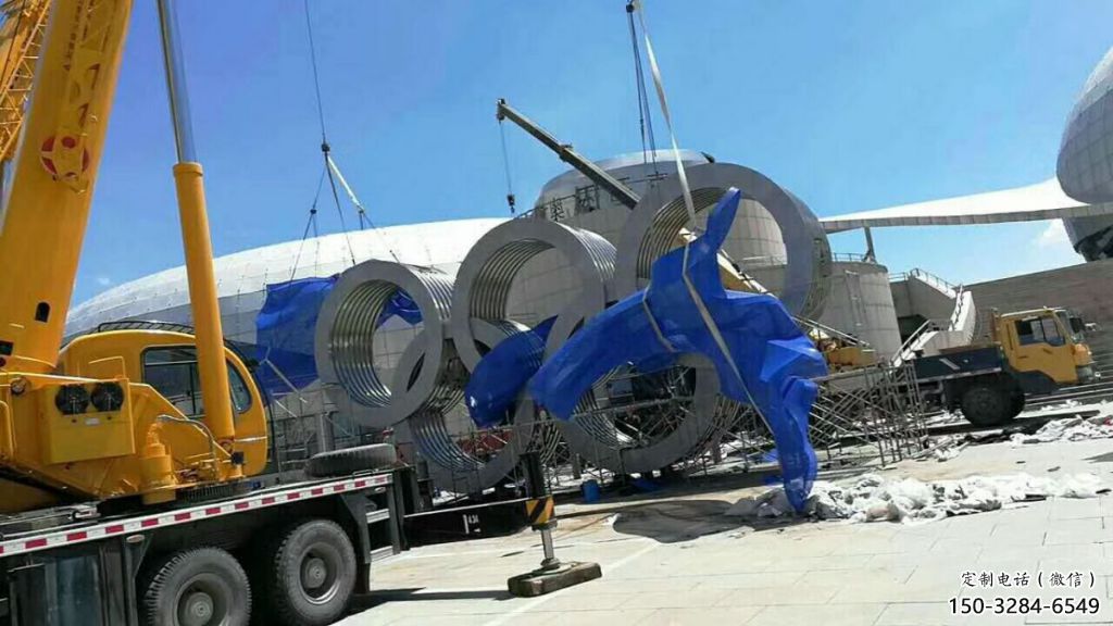 運動場建筑雕塑,不銹鋼五環雕塑,廣場建筑 運動場建筑雕塑,不銹鋼五環雕塑,廣場建筑