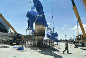 運動場建筑雕塑，不銹鋼五環雕塑，景區烤漆建筑雕塑