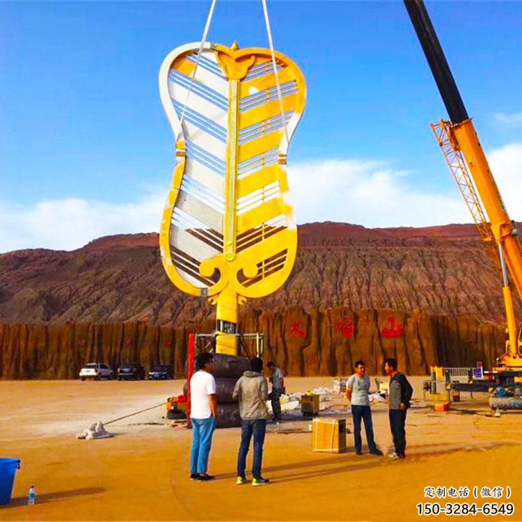 步行街扇子雕塑 游樂場景觀雕塑 鑄造扇形雕塑 步行街扇子雕塑 游樂場景觀雕塑 鑄造扇形雕塑