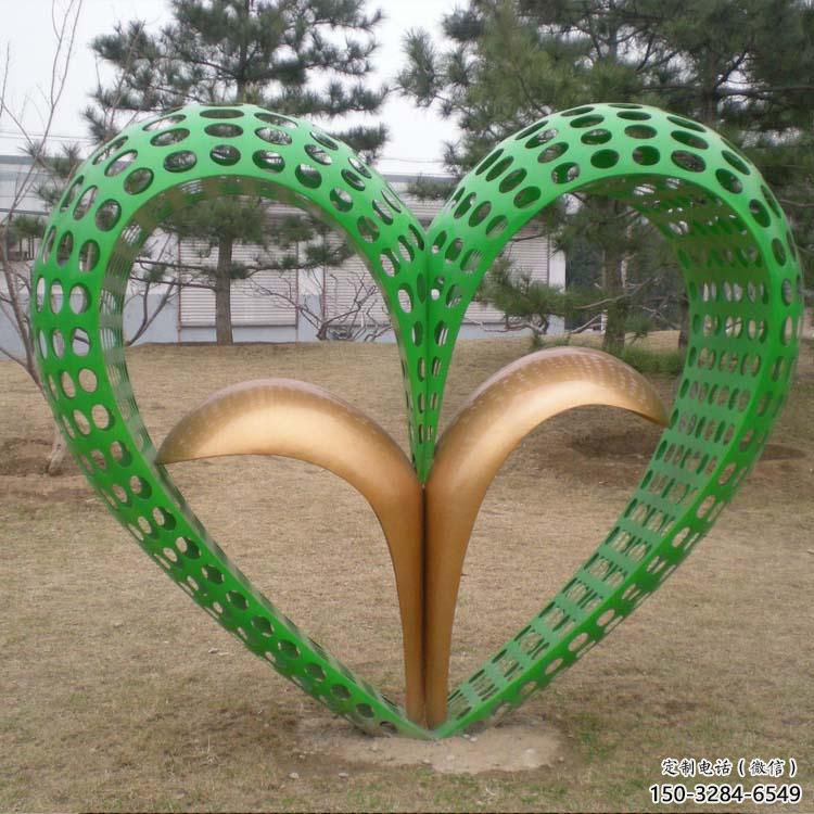 雙心雕塑廠家，創意設計，城市園林小品