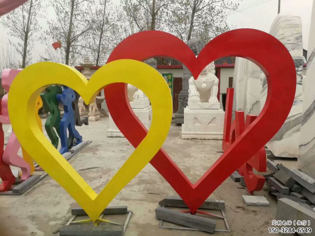 園林心形雕塑 大型桃心雕塑 中式愛情雕塑 園林心形雕塑 大型桃心雕塑 中式愛情雕塑