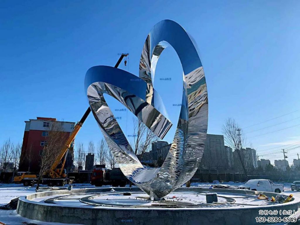 大型雙心雕塑 歐式步行街雕塑 彩繪心心相印雕塑 大型雙心雕塑 歐式步行街雕塑 彩繪心心相印雕塑