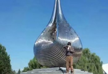 大門(mén)口水珠雕塑 發(fā)光公園雕塑 仿真雕塑