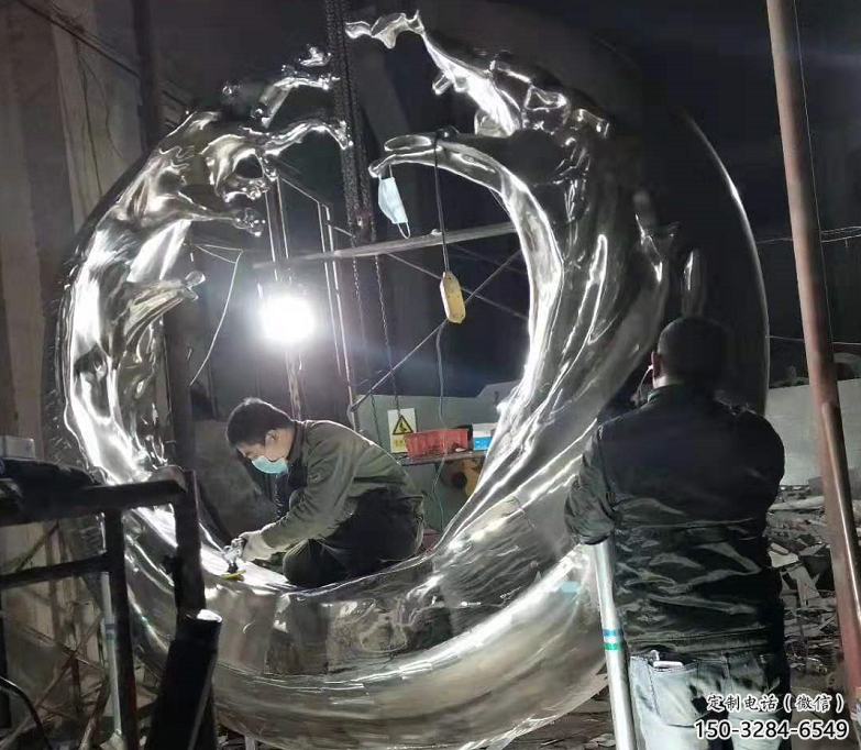 村口浪花雕塑 啞光海浪雕塑 公園波浪雕塑 村口浪花雕塑 啞光海浪雕塑 公園波浪雕塑