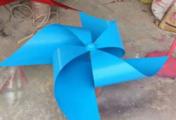 街頭風車雕塑 大型別墅區旋轉雕塑 鋼管旋轉雕塑