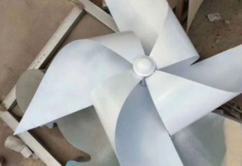 農村風車雕塑 抽象藝術旋轉雕塑 烤漆旋轉雕塑