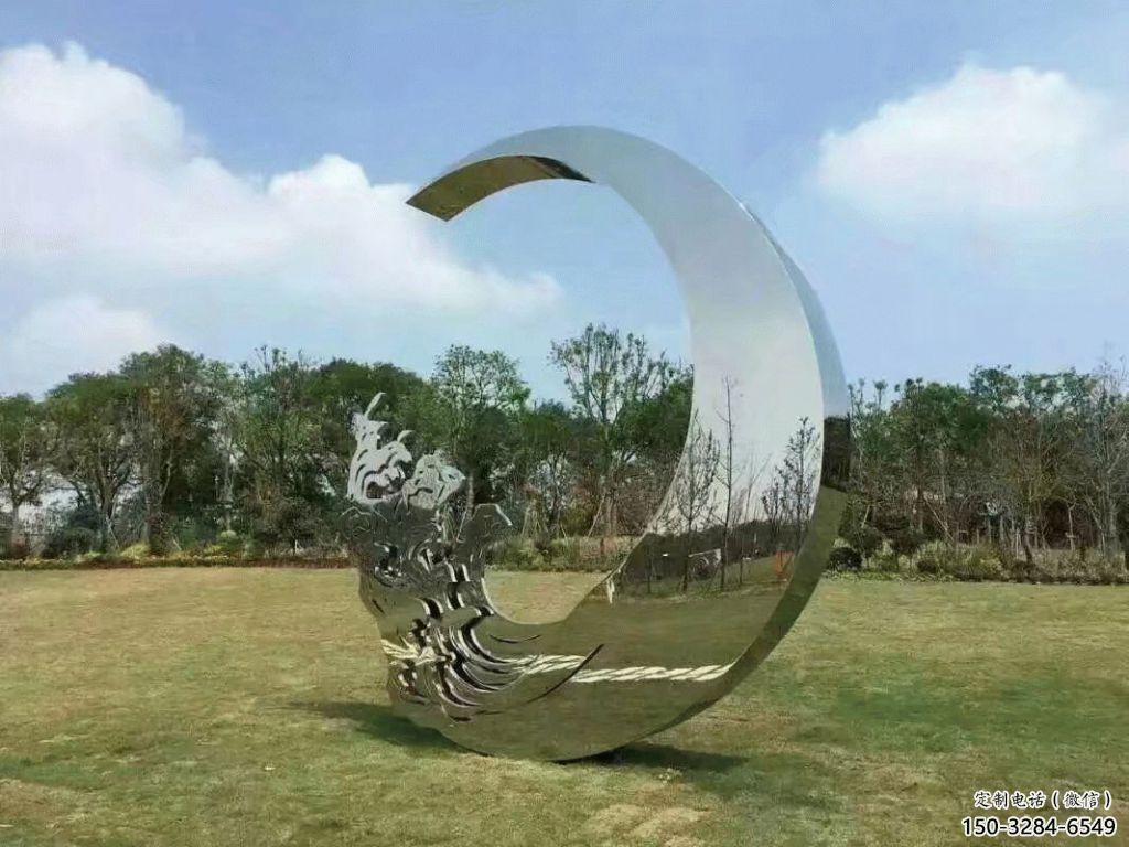 公園月牙雕塑廠家 戶外雕塑 抽象月亮牙雕塑 公園月牙雕塑廠家 戶外雕塑 抽象月亮牙雕塑