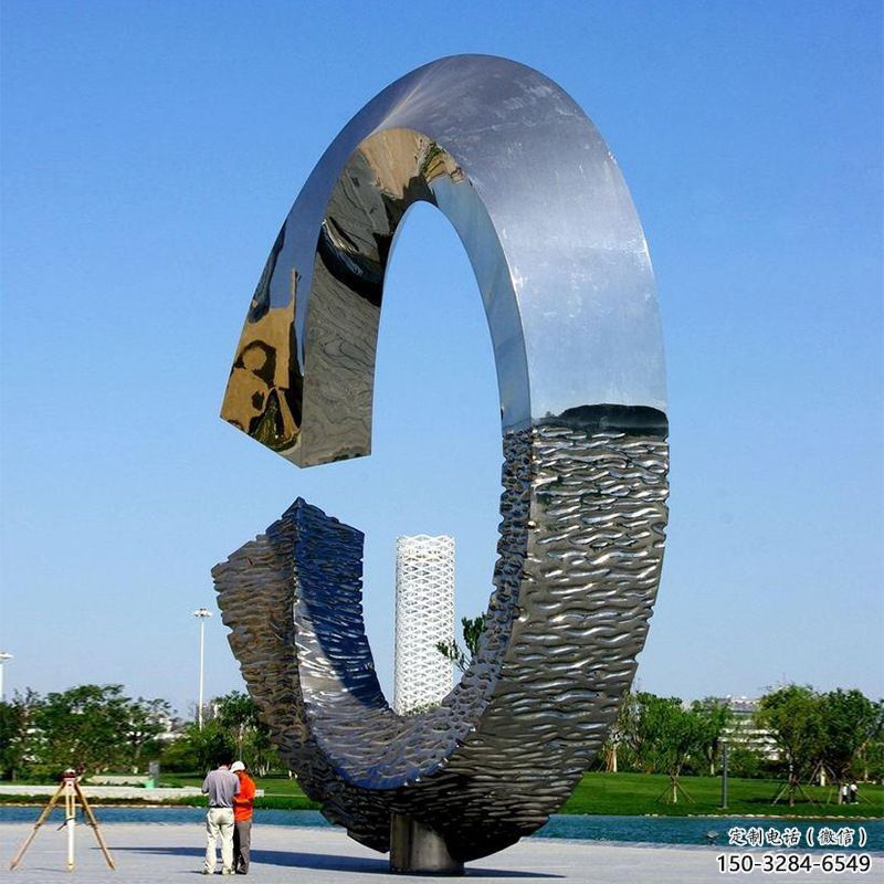 廣場(chǎng)磁鐵雕塑 抽象雕塑 烤漆u型雕塑 廣場(chǎng)磁鐵雕塑 抽象雕塑 烤漆u型雕塑