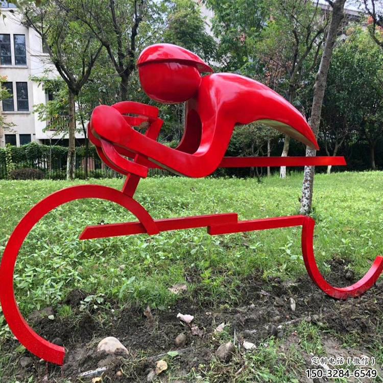 街頭自行車雕塑 大型別墅區運動員雕塑 鋼管體育雕塑 街頭自行車雕塑 大型別墅區運動員雕塑 鋼管體育雕塑
