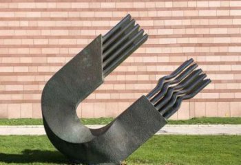 大型磁鐵雕塑 歐式步行街u型雕塑 彩繪雕塑