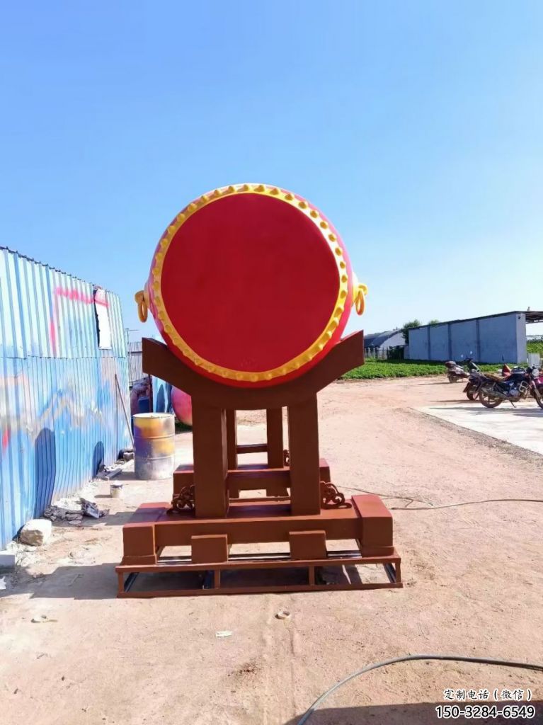 村口大鼓雕塑 啞光鑼鼓雕塑 公園雕塑 村口大鼓雕塑 啞光鑼鼓雕塑 公園雕塑