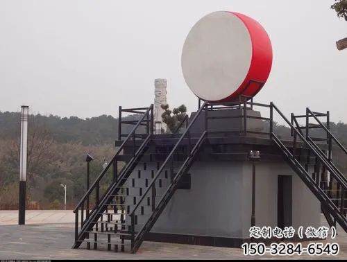 戶外大鼓雕塑 噴漆鑼鼓雕塑 燈光雕塑 戶外大鼓雕塑 噴漆鑼鼓雕塑 燈光雕塑