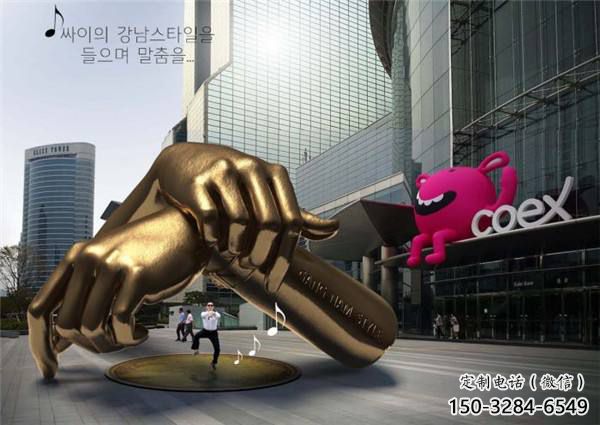 大門口拳頭雕塑 發光公園手勢雕塑 仿真握拳雕塑 大門口拳頭雕塑 發光公園手勢雕塑 仿真握拳雕塑