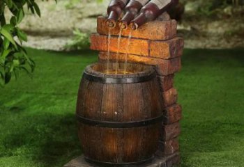 公園酒壇子雕塑 創意企業酒壇雕塑 美陳酒文化雕塑