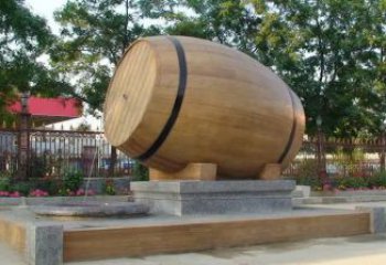 農(nóng)村酒壇子雕塑 抽象藝術(shù)酒壇雕塑 烤漆酒文化雕塑