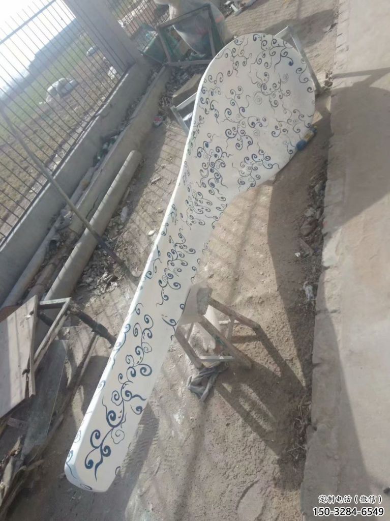 大門口湯匙雕塑 發光公園雕塑 仿真勺子雕塑 大門口湯匙雕塑 發光公園雕塑 仿真勺子雕塑