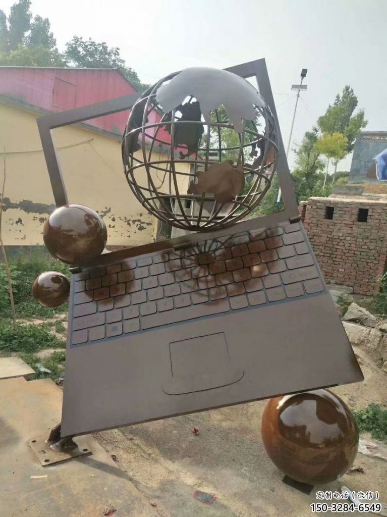 大型電腦雕塑 歐式步行街筆記本雕塑 彩繪雕塑 大型電腦雕塑 歐式步行街筆記本雕塑 彩繪雕塑