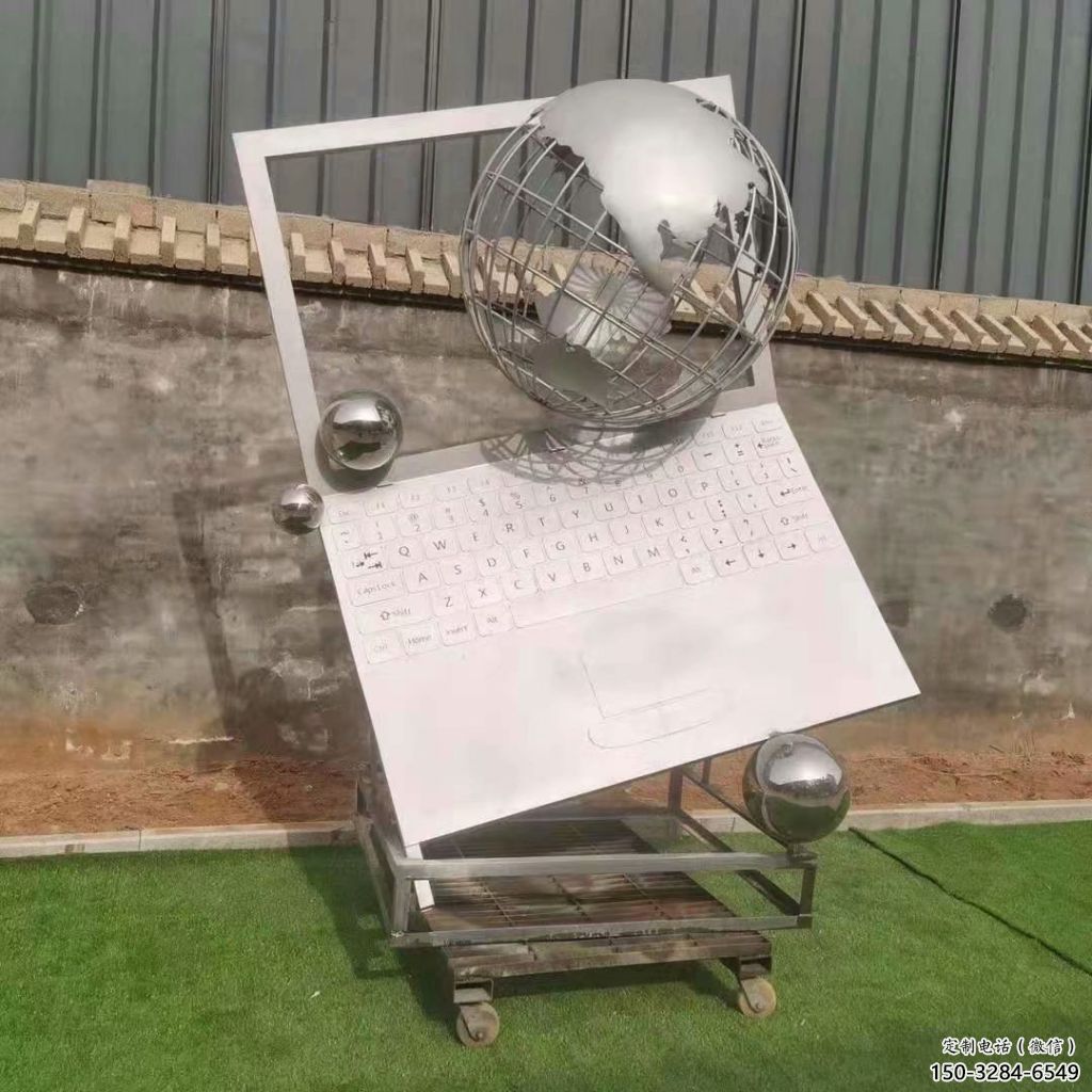 鏡面電腦雕塑 烤漆大型筆記本雕塑 彩繪雕塑 鏡面電腦雕塑 烤漆大型筆記本雕塑 彩繪雕塑